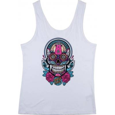 Santa Cruz Sugar Skull Vest white