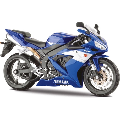MAISTO model motorky YAMAHA YZF-R1 2004 modrá 1:12