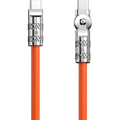 Dudao L24CC Otočný USB-C na USB-C L24CC 120W, 1m, oranžový
