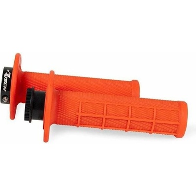 RTECH gripy lock-on R20 Half Waffle, neón oranžové, 1 pár