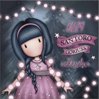 Santoro Стенен календар Santoro Gorjuss - Fairy Dusk, 2024 (CAWA155)