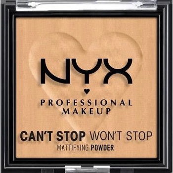 NYX Professional Makeup Can't Stop Won't Stop Mattifying Powder matující pudr 05 Golden 6 g
