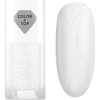 Semilac Top pro klasické laky 2w1 SILVER BLUSH 7 ml