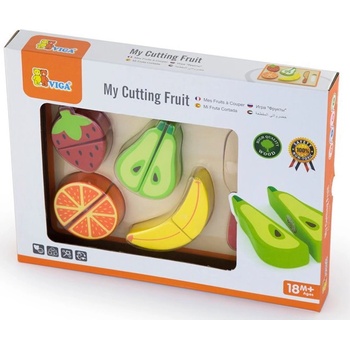 Image 1 of Viga Toys Дървен комплект за рязане Viga - Плодове (50978)
