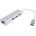 SeaMax Докинг станция SeaMAX 4in1-10, от USB-A към 3x USB-A, 1x RJ45, бяла (4in1-10)