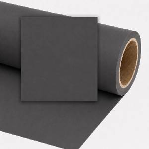 VISICO Хартиен фон Carbon Grey #200 - 1.35 × 10 m, тъмносив