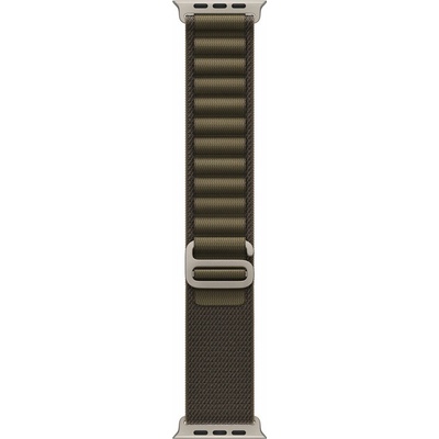 Apple Watch 49mm tmavě olivový Alpský tah - Medium - provedení z přírodního titanu MK7A4ZM/A