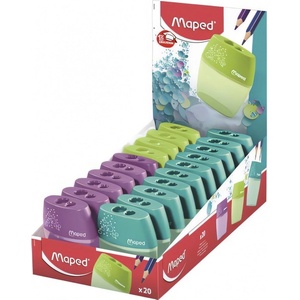 Maped Острилка MAPED Shaker с резервоар с 2 отвора, разноцветна 534755 (534755)