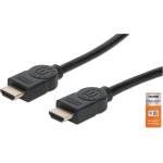Manhattan Кабел „Манхатън - HDMI към HDMI (ARC, HEC, 4K60Hz, HDR, 1 м, позлатен, черен) 354837 (354837)