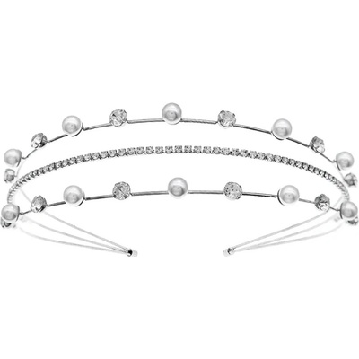 Naishide Jewelry Čelenka do vlasů s perlami a kamínky Lady