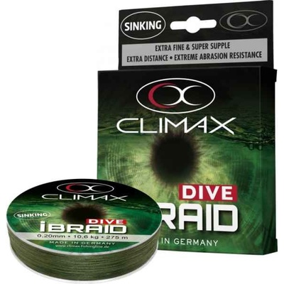 Climax Potápavá šnúra iBraid DIVE olivová 135m 0,20mm 10,6kg