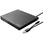 SAVIO ak-59 Външен тънък cd/dvd рекордер r/rw - usb-c/usb-a, черен (ak-59)