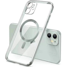 Pouzdro SES MagSafe silikonové Apple iPhone 11 - stříbrné