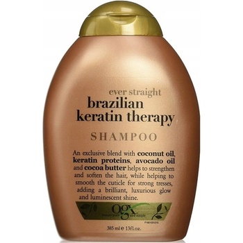 OGX Zjemňujúci šampón brazílsky keratín 385 ml