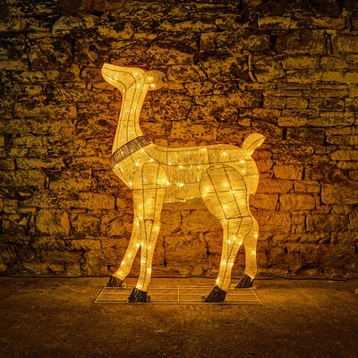 DecoLED LED svetelná laň 150 cm 140 teple bielych diód