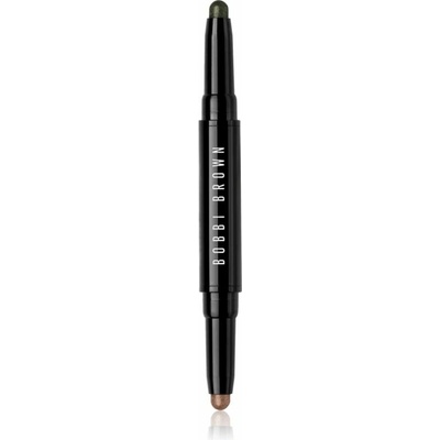 Bobbi Brown Long-Wear Cream Shadow Stick Duo očné tiene v ceruzke duo Café / Gilded Green 1,6 g