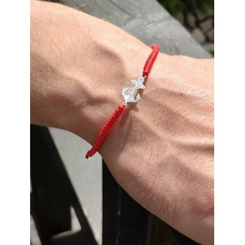 Image 1 of Мъжка гривна със сребърна Котва (МСГ2)