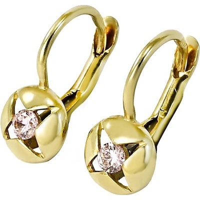 Glare zlaté náušnice detské 208