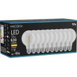 Mexen Vintis 10x LED спирална нишка крушка E27, G80, 6W, Топла - 2700K, 630 lm, ясно (L165-E27-0627-00x10)