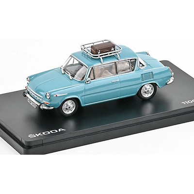 Škoda 1100 MBX 1969 Tyrkysová Světlá s doplňky ABREX 1:43