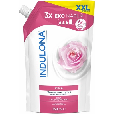 Indulona Tekuté mydlo náhradná náplň Ruža 750 ml