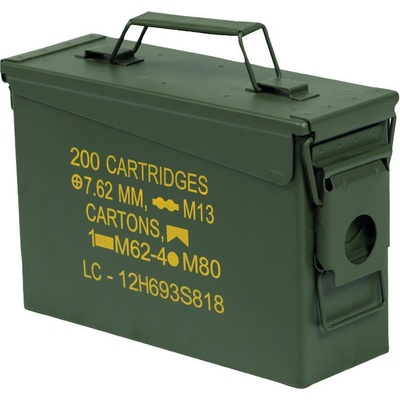 MILTEC kovová muniční bedna US M19A1 CAL.30 zelená