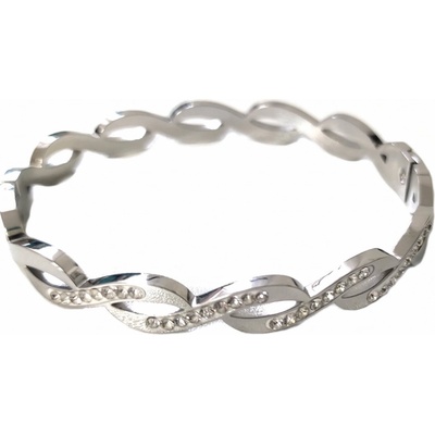 Stainles Steels náramek z chirurgické oceli CLAIRES N15 s krystaly