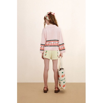 Tinycottons Детски памучен пуловер Tinycottons CHERRIES SWEATER (SS26.409)