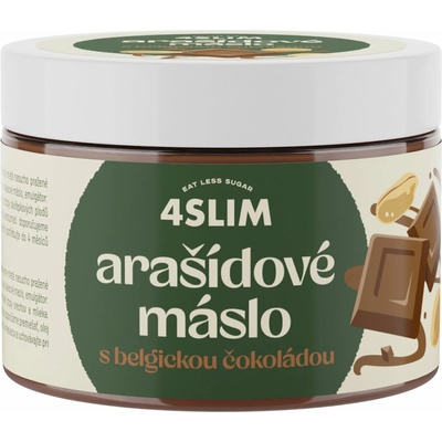 4Slim Arašídové maslo s belgickou čokoládou 500 g