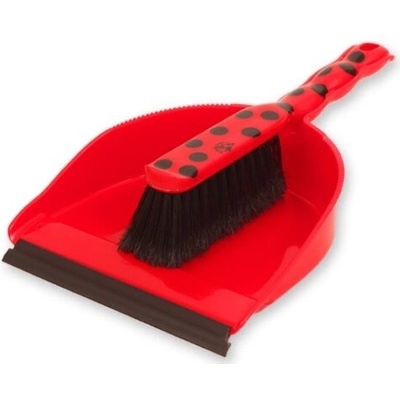 Лопатка за боклук ladybird с четка (03-1048)