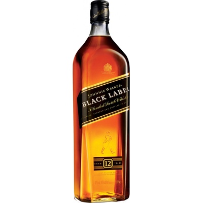 Johnnie Walker Black Label 12y 40% 1 l (čistá fľaša)