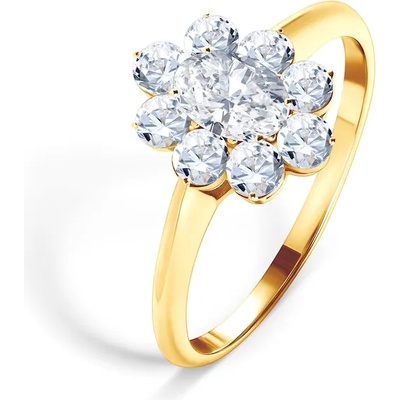 SAVICKI Годежен пръстен Savicki: злато, бели сапфири