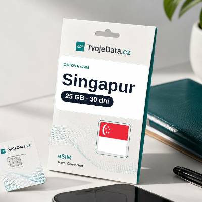 eSIM Singapur 25 GB / 29 dní