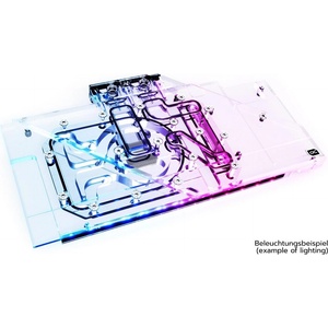 Alphacool Воден блок за видео карта Alphacool Eisblock Aurora Acryl GPX-A Radeon RX 6800/6800XT Strix/TUF with Backplate (AC-1021160) - pcbuild