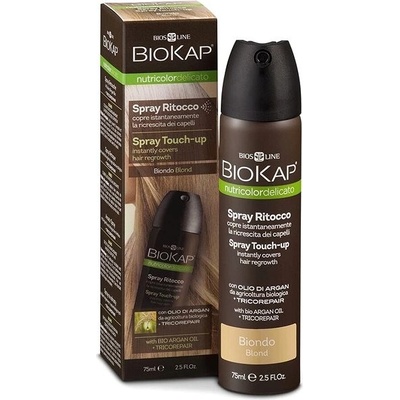 Biosline Biokap Delicato Spray Touch Up Nutricolor Černá 75 ml