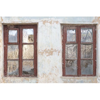 DIMEX ART s. r. o Флизелинов фототапет стари прозорци 375 x 250 см