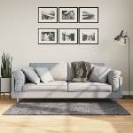 vidaXL Килим HUARTE с къс косъм, мек и миещ се, антрацит, 80x150 см (374995)