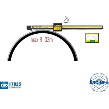Image 1 of MIROTECH Компютъризиран радиусомер с безжичен и USB трансфер на данни Microtech Computerized, Wireless+USB, 1250531156 - 100-11200 mm, 0.001 mm, 1200 mm (1250531156)