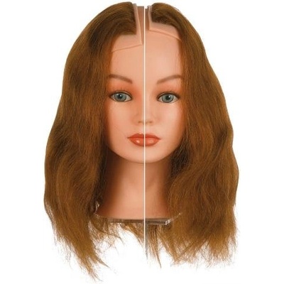 Sibel Cvičná hlava Left + Right, 100% ľudské vlasy