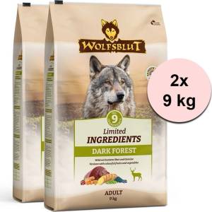 Wolfsblut Ограничени съставки Възрастен Тъмен Лес 2 x 9 кг
