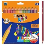  Цветни моливи BIC Evolution Stripes 24 цвята