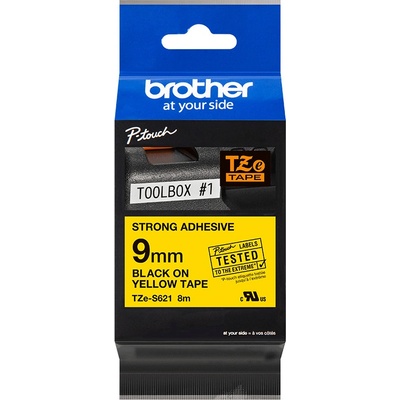 Páska Brother TZ-S621 (Černý tisk/žlutý podklad)