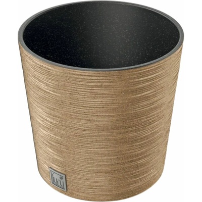 Prosperplast Kvetináč FURU ROUND LOW ECO WOOD 25 cm naturo