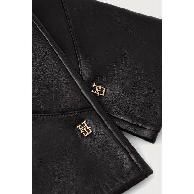 Tommy Hilfiger ръкавици дамски от кожа (AW0AW19129)