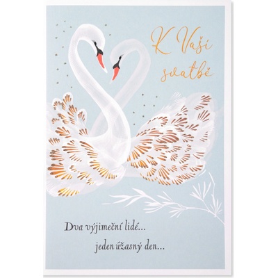 Albi Svatební přání - Labutě se zlatým peřím