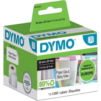 DYMO Етикети за етикетни принтери Dymo Label 11354 / S0722540 - White - PN S0722540 (S0722540)