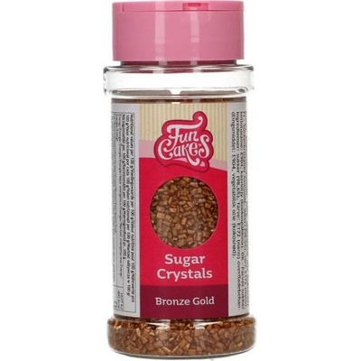 FunCakes Cukrové krystalky bronzově zlaté 80g