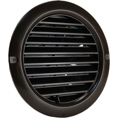 Dalap Кафява вентилационна pvc решетка с механични жалузи и фланец Ø 125 мм (8583)