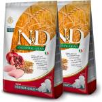 FARMINA N&D куче LG Puppy MEDIUM & MAXI Пиле & Нар 2 x 12 кг