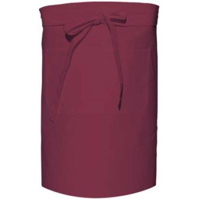 Link Kitchen Wear Pekařská zástěra s kapsou X964T Bordeaux 90x50cm